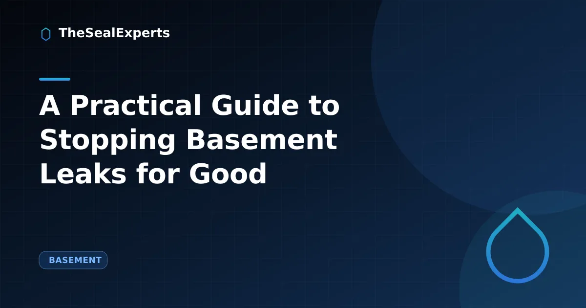 Basement waterproofing guide cover