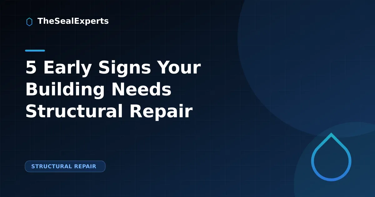 Signs your building needs structural repair cover