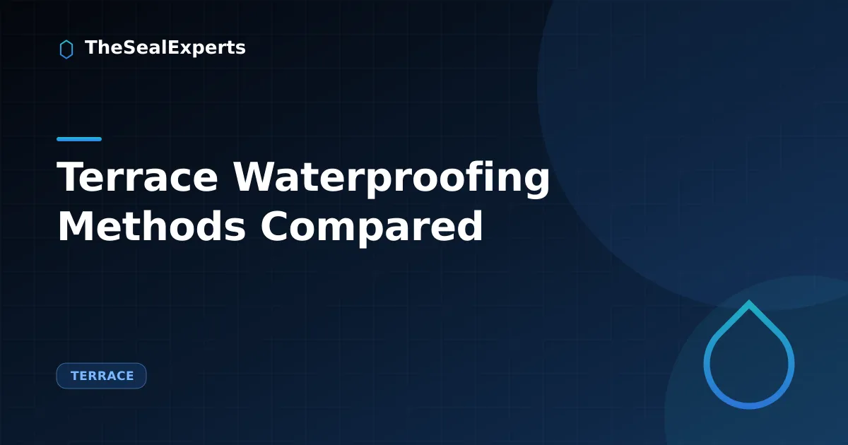 Terrace waterproofing methods compared cover